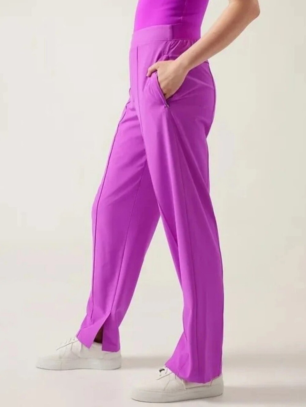 ATHLETA Brooklyn Heights Slim Pants Jazzy Purple